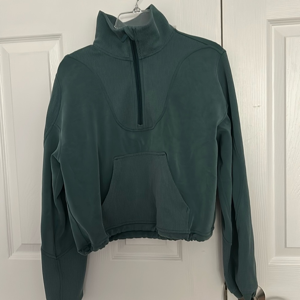 Green Lululemon Quarter Zip